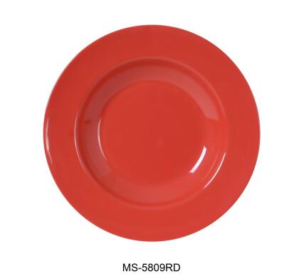 Yanco MS-5809RD 13 oz Mile Stone Pasta Bowl, , Orange Red - 1.25 x 9.25 in. - Pack of 24 