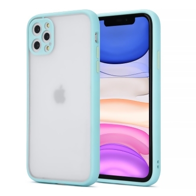 Dream Wireless FTCIP1367-CAM-TLGR 6.7 in. Frosted 2 Tone PC Camera Lens Protector Case for iPhone 13 Pro Max, Teal Case with Green Buttons 