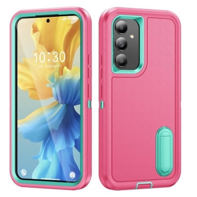Dream Wireless TCASAMA545G-DYN-PKTL Dynamic Pro Plus Hybrid Ultra Protective Case with Kickstand for Samsung Galaxy A54 5G - Pink & Teal 
