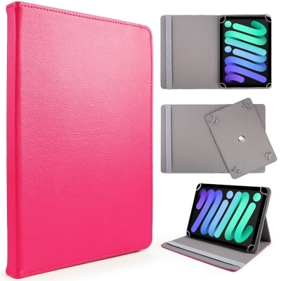 Dream Wireless LPFU8-FOS-PK 7-8 in. Universal Basik Slim Folio Protective Cover with Foldable Stand & Multi Viewing Angle for iPad, Pink 