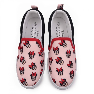 Minnie Mouse 866574-size12 Expressions Girls Slip-On Shoes, Minnie Pink & Red - Size 12 