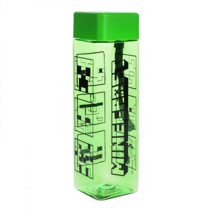 Minecraft 861509 500 ml Mobs Rectangular Water Bottle Green