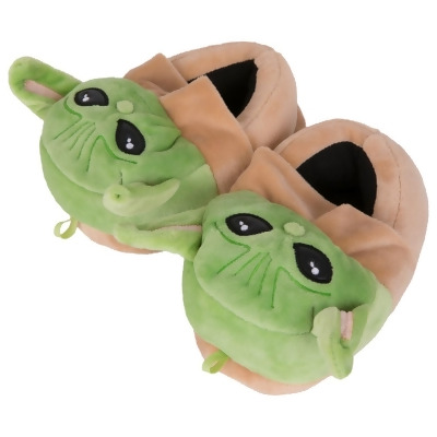 Star Wars 870839-size11-12 The Mandalorian Grogu Youth Boys Slippers, Multi Color - Size 11-12 