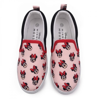 Minnie Mouse 866574-size3 Expressions Girls Slip-On Shoes, Minnie Pink & Red - Size 3 