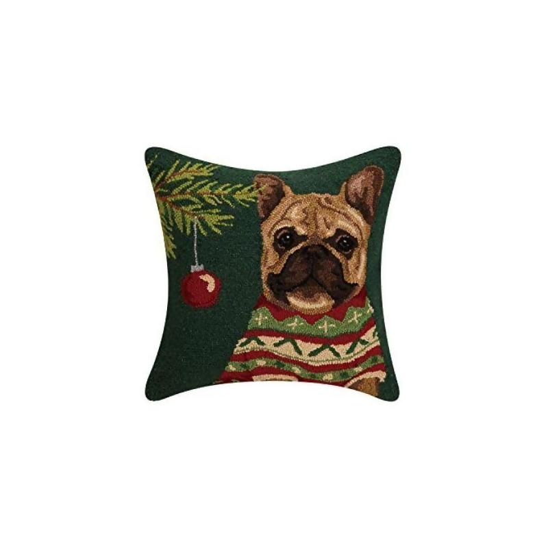 Multi Merry Christmas Pillow by Peking Handicraft