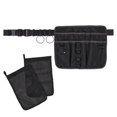 Ergodyne EGO13718 Cleaning Apron Pouch with Pockets, Black 