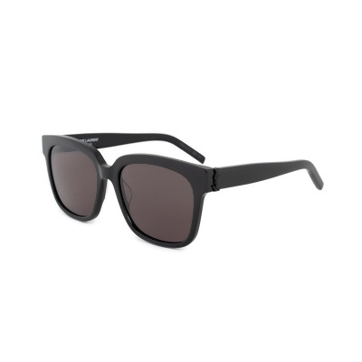 Saint Laurent YSL-SUNG-SLM40-001-54 Square Sunglasses with Shiny Dark Gray Actual Lens 
