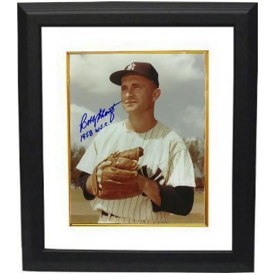 RDB Holdings & Consulting CTBL-BW16617 8 x 10 in. Bobby Shantz Signed New York Yankees Custom Framed Photo 1958 