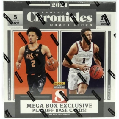 RDB Holdings CTBL-036905 2021-2022 Panini Chronicles NBA Draft Picks Basketball Mega Card Box - Pack of 12 - 5 Card per Pack 