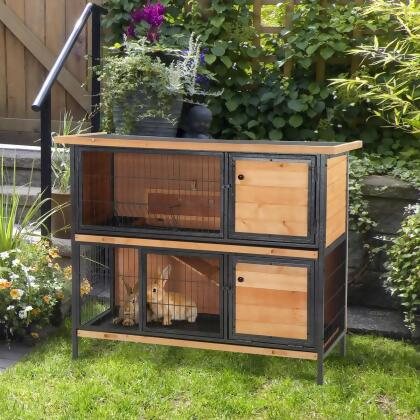 2 floor rabbit outlet hutch