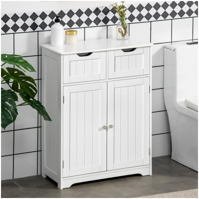 212 Main 834-359 Kleankin Freestanding Bathroom Storage Cabinet, White 