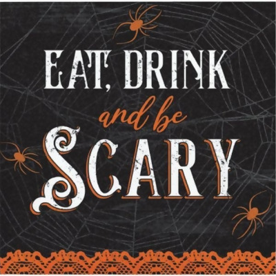 PTYC 359393 Eat Drink Scary Wicked Webs Beverage Napkins 