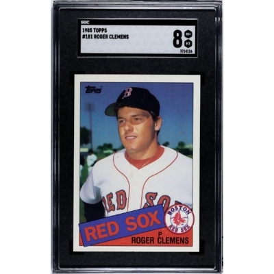 Athlon CTBL-037329 MLB Roger Clemens 1985 Topps Baseball Rookie Card - No.181 SGC Graded 8 NM-MT Boston Red Sox 
