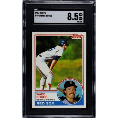 Athlon CTBL-037217 MLB Wade Boggs 1983 Topps Baseball Rookie Card - No.498 SGC Graded 8.5 NM-MT Plus Boston Red Sox 