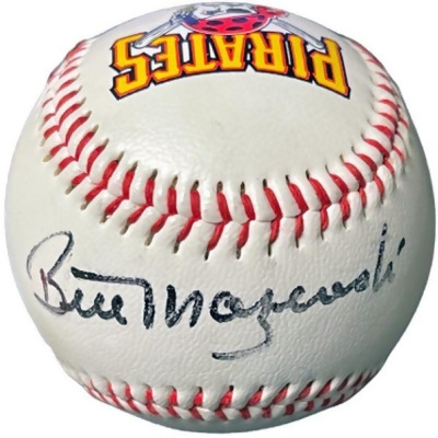 Athlon CTBL-037172 Bill Mazeroski Signed Pittsburgh Pirates MLB Logo Baseball - COA Hall of Fame 