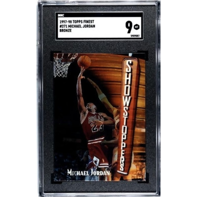 Athlon CTBL-037297 No.271 NBA Michael Jordan 1997-1998 Topps Finest Bronze Card with SGC Graded 9 MT Chicago Bulls 