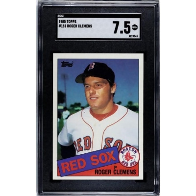 Athlon CTBL-037330 MLB Roger Clemens 1985 Topps Baseball Rookie Card - No.181 SGC Graded 7.5 NM Plus Boston Red Sox 
