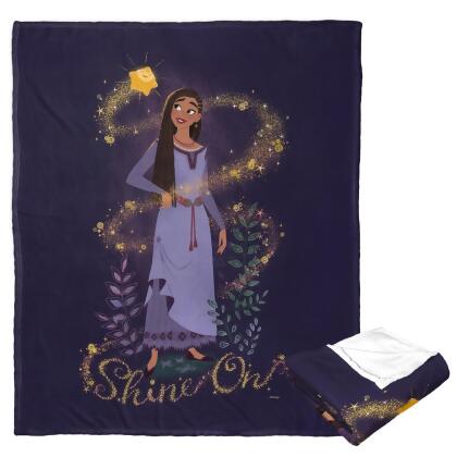 Northwest 1DWH-23600-0005-OOF 50 x 60 in. Disney Wish Shining Star Shine on  Printed Throw Blanket