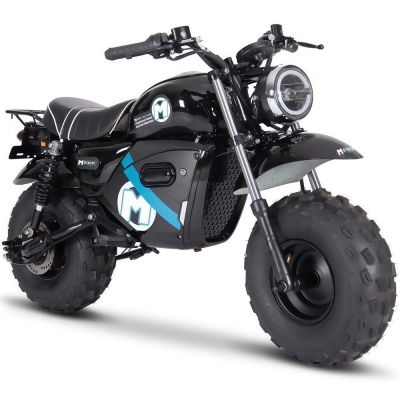 MotoTec MT-MiniBike-60v-1500w-Black 60V 1500W Electric Powered Lithium Mini Bike, Black 