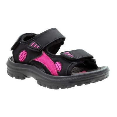 DDI 2371151 Girls Active Sandals, Black & Hot Pink - Size 7-12 - Pack of 18 