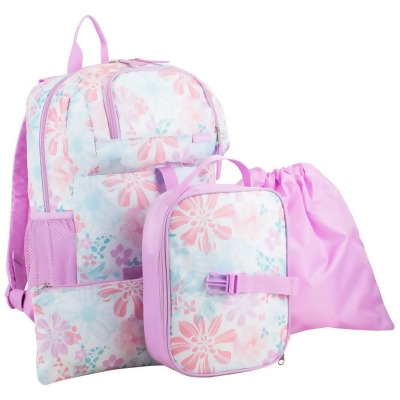 DDI 2370019 18 in. Backpack Combo Sets, Spring Floral - 4 Pieces - Pack of 6 
