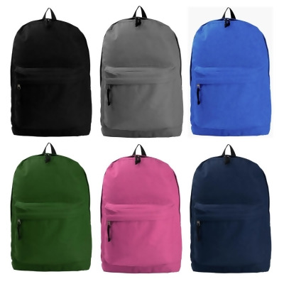 DDI 2365525 18 in. Basic Backpacks, Assorted Color - Pack of 36 