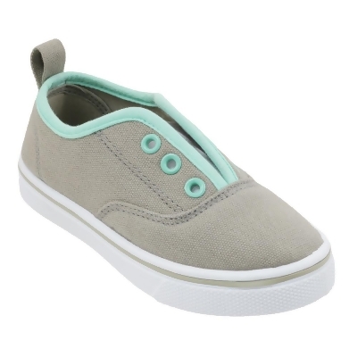 DDI 2361065 Girls Sneakers, Grey with Mint Trim - Size 5-10 - Pack of 12 