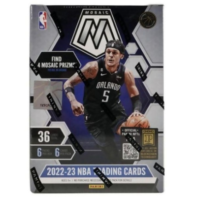 RDB Holdings & Consulting CTBL-037553 2022-2023 Panini Mosaic NBA Basketball Blaster Box - Pack of 6 - 6 Card per Pack 
