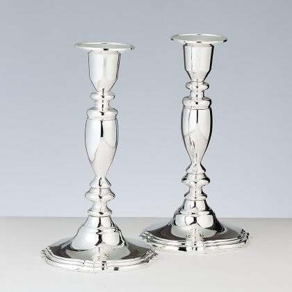 Rite Lite CSH-4170 7 in. Zinc Alloy Silver Plated Candlestick - 2 per Box 