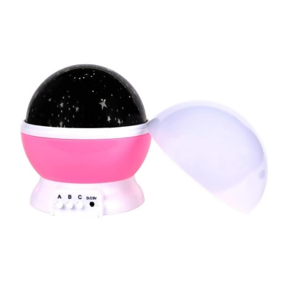 Fresh Fab Finds FFF-Pink-GPCT768 Rotating Starry Night Lamp - USB Sleep Light, LED, Xmas Gift 