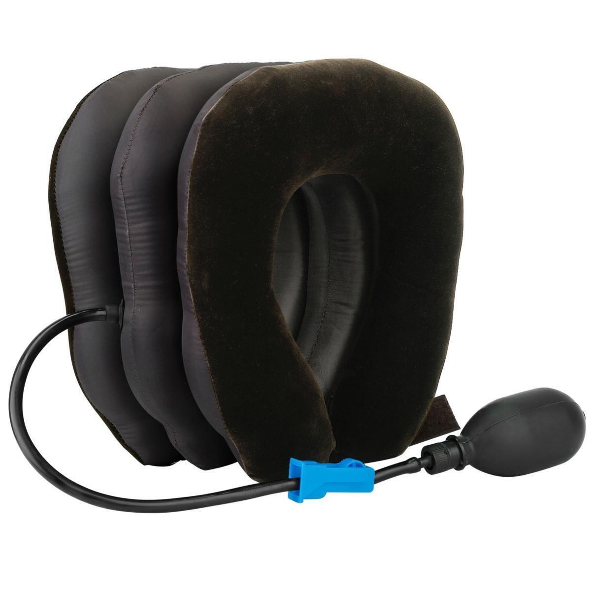 Fresh Fab Finds FFF-GPCT2411 Inflatable Neck Traction Pillow - Travel Support for Neck, Shoulder & Spine Alignment