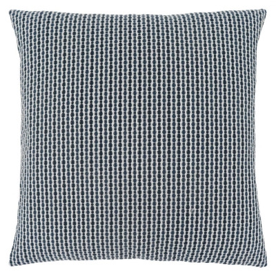 HomeRoots 344023 18 x 18 in. Polyester Striped Zippered Pillow, Blue & White 