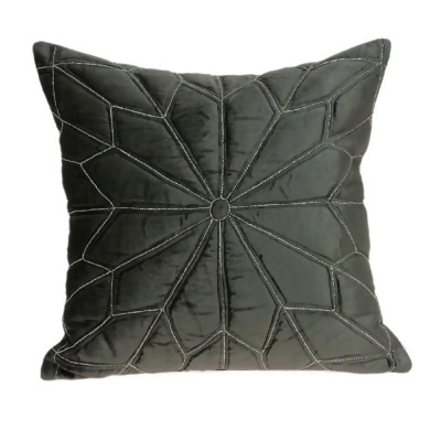 HomeRoots 478571 Parkland Collection Lolu Throw Pillow, Gray 