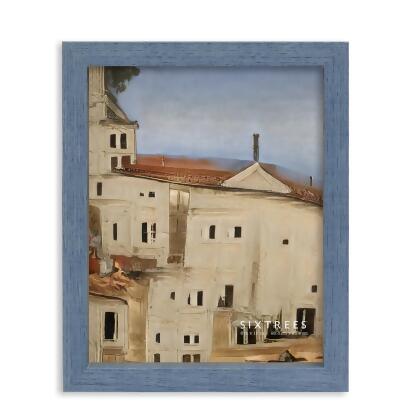 Sixtrees WD29580 8 x 10 in. Ethan Blue Wood Picture Frame