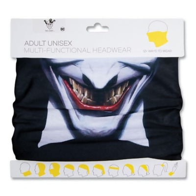 Bioworld BWR9LF1BTM00IR0 Polyester Batman Joker Print Gaiter Face Mask for Adult 