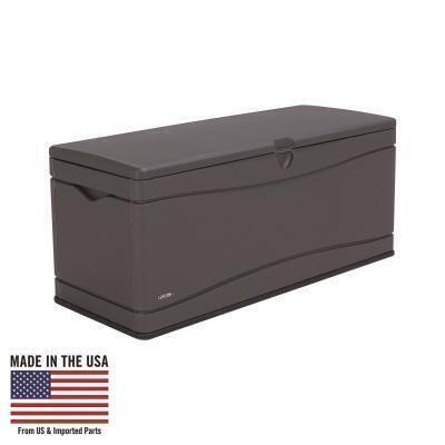 Lifetime Products 60298 130 gal Heavy-Duty Outdoor Storage Deck Box 