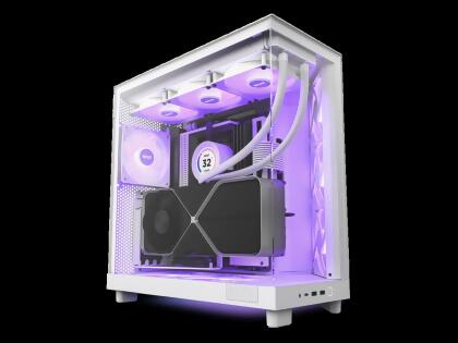 NZXT H6 Flow ATX Mid-Tower Case with Dual Chamber White CC-H61FW