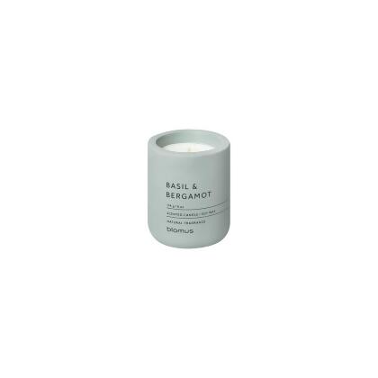 Blomus 66449 Fraga Candle with Basil & Bergamot Scent, Pine Grey - Small 