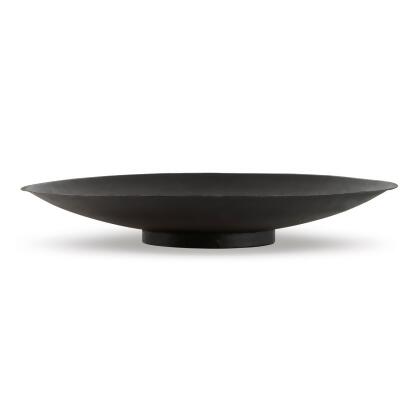 Benjara BM302398 20 in. Antiqued Metal Design Modern Display Bowl, Warm Dark Brown & Black 