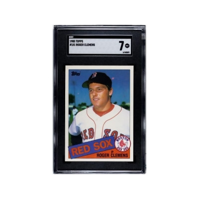 Athlon CTBL-037870 Major League Baseball Boston Red Sox Roger Clemens 1985 Topps Baseball Rookie Card - No.181 - SGC Graded 7 NM 