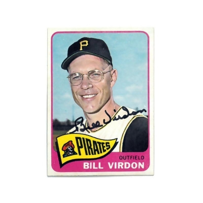 Athlon CTBL-037842 Major League Baseball Pittsburgh Pirates Bill Virdon Signed 1965 Topps On Autographed Card - No.69 - COA 