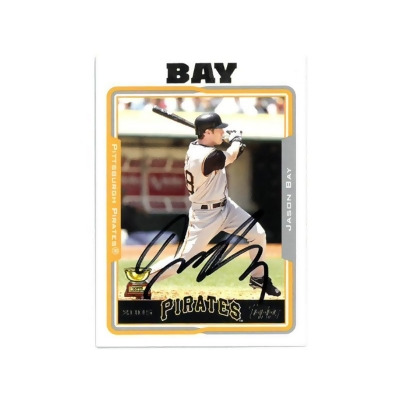 Athlon CTBL-037838 Major League Baseball Pittsburgh Pirates Jason Bay Signed 2005 Topps Baseball On Autographed Card - No.12 - COA 