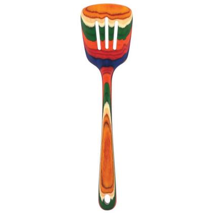 Totally Bamboo 6019583 12.5 in. Baltique Birch Wood Slotted Spatula, Multi Color 