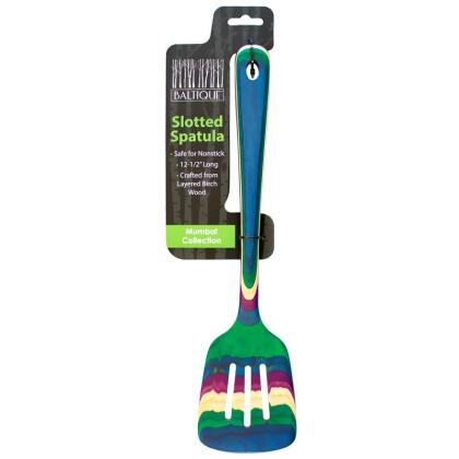 Totally Bamboo 6016034 Baltique Birch Wood Slotted Spatula, Multi Color - Pack of 12 