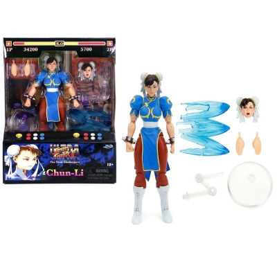 Jada 34216 Chun-Li 6 Moveable Figure with Accessories & Alternate Head & Hands Ultra Street Fighter II-The Final Challengers 2017 Video Game model 