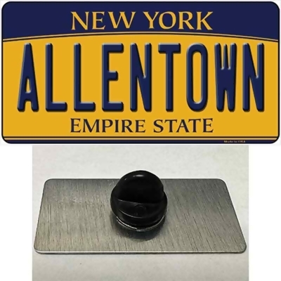 Smart Blonde PIN-LP-13852 1.5 x 0.75 in. Allentown York Yellow Novelty Rectangle Metal Hat Pin Tag 