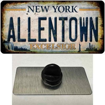 Smart Blonde PIN-LP-13834 1.5 x 0.75 in. Allentown Excelsior York Rusty Novelty Rectangle Metal Hat Pin Tag 