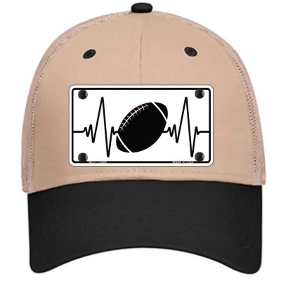 Smart Blonde HAT-MLP-13986 4 x 2.2 in. Football Heart Beat Novelty License Tag Plate Hat 