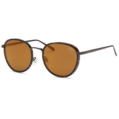 Mia Nova MN - 133B Premium Round Sunglasses, Brown 