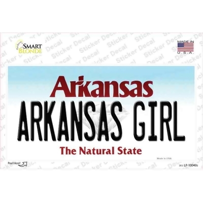 Smart Blonde LP-10040s Arkansas Girl Arkansas Novelty Rectangle Decal Sticker 